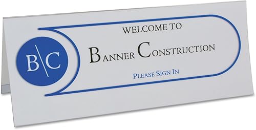 C-Line 87507 Tent Card Holders, 4 1/4-Inch x 11-Inch, Rigid Heavyweight Clear Plastic, 25/Box