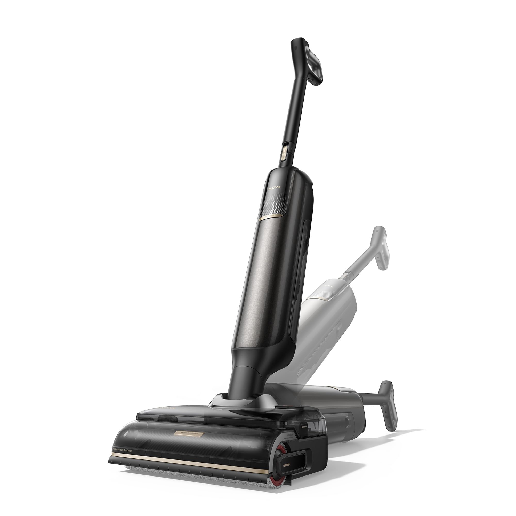 MOVA M50 Ultra Aspirapolvere Lavapavimenti Senza Fili, 22kPa, 0-Gap Braccio Robotico, Manico Pieghevole ed Estensibile, Scivolamento avanti-indietro, a immersione a 100 °C, Asciugatura in 5 min a 90°C