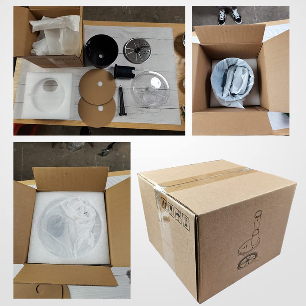 Kit de Cortador de Recipiente de Procesador de Alimentos, Disco Accesorio de Rebanado y Rallado de Batidora para Thermomix TM 5 TM 6