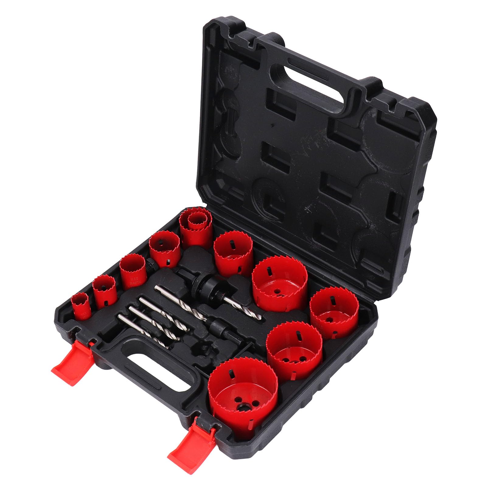 Wakects Zestaw Otwornic Bi Metal Zestaw Bitów do Otwornic HSS 18 szt. 3 4 do 2 11 16 Cali 40 Mm Głębokość Cięcia w 11 Rozmiarach dla Użytkowników z Cienkiego Metalu, Drewna, Tworzyw Sztucznych, PCV