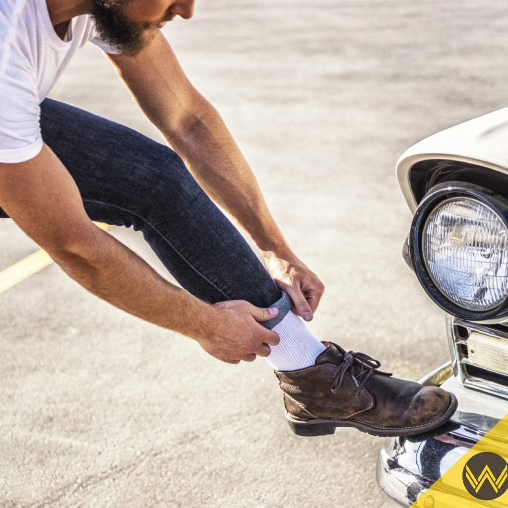 WANDER Men's Athletic Ankle Socks 3/8 Pairs Thick Cushion Running Socks for Men&Women Cotton Socks 6-9/9-12/12-15 - Image 6