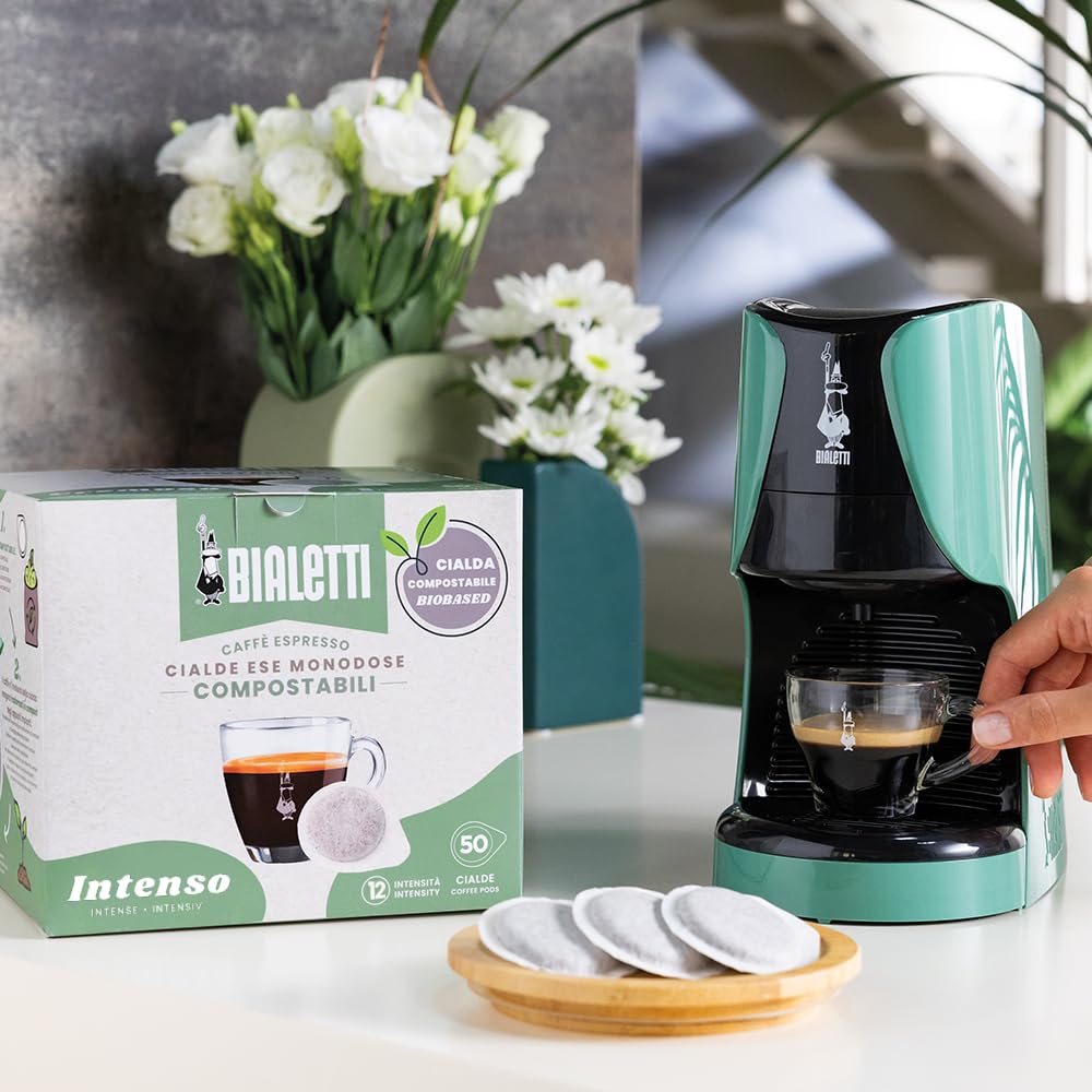 Bialetti Einzelportionspads, Box 50 Stück, Intenso (Packung mit 4)