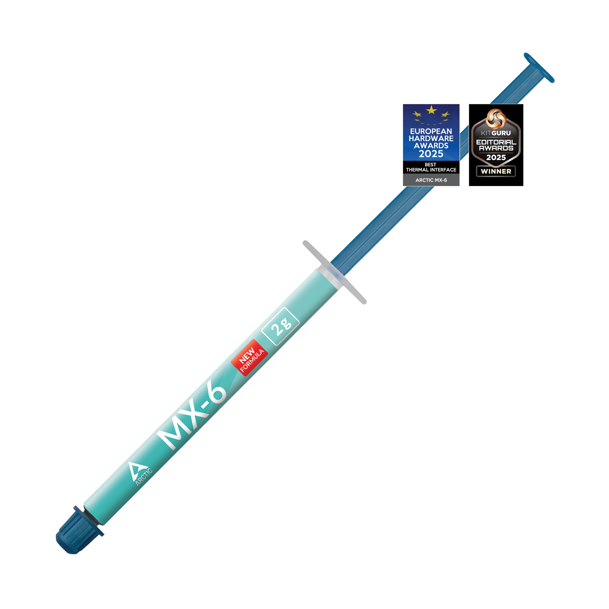 ARCTIC MX-6 (2 g) - Ultimate Performance Wärmeleitpaste für CPU, Konsolen, Grafikkarten, Laptops, sehr hohe Wärmeleitfähigkeit, Lange Haltbarkeit, Nicht leitend, Nicht kapazitiv