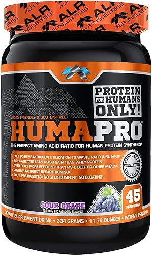 Vista 74 de Matriz de proteínas formulado para seres humanos Humapro de ALR Industries, menos residuos. Gana masa muscular magra., ALR1018/1588/1501, 1, 1