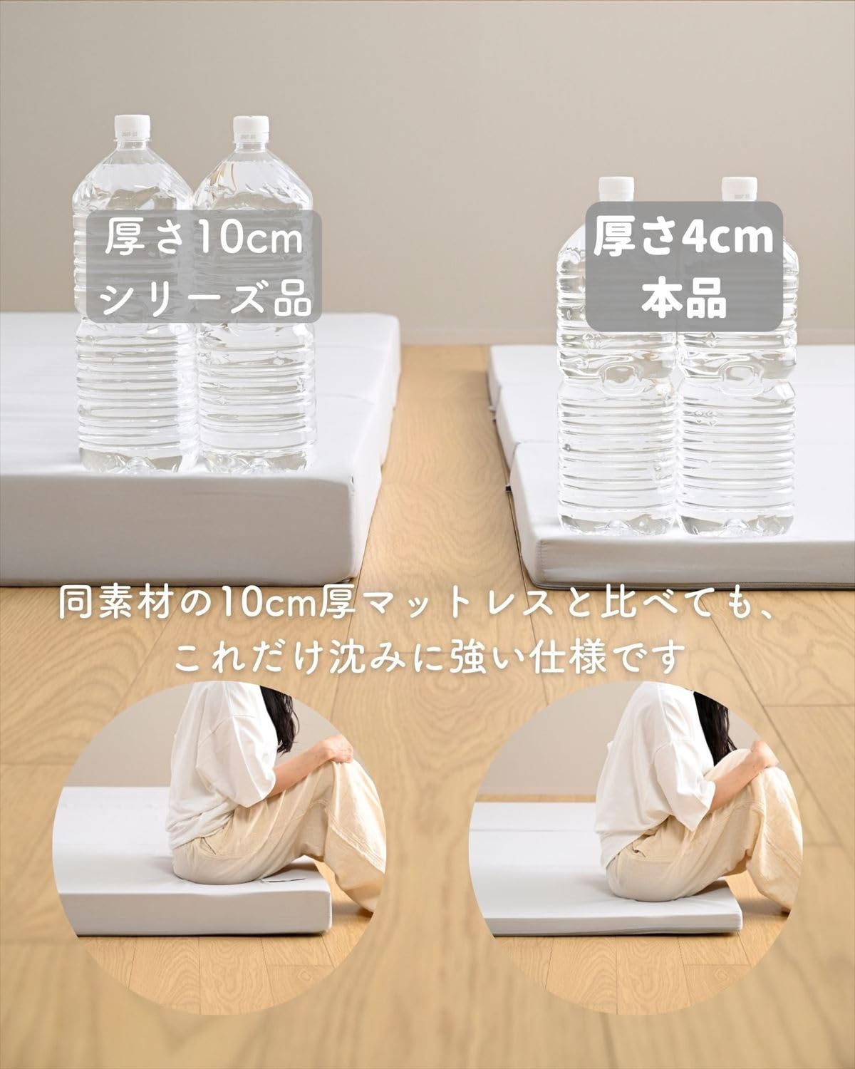 Amazon｜山善(YAMAZEN) 高反発 折りたたみ マットレス ダブル 幅140