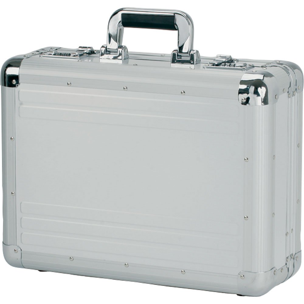 Alumaxx Attachékoffer TAURUS, Aktenkoffer aus Aluminium, Alu Dokumentenkoffer, Alukoffer, Aluminiumkoffer Ventiquattrore, 46 cm, 15 liters, Argento (Silber)