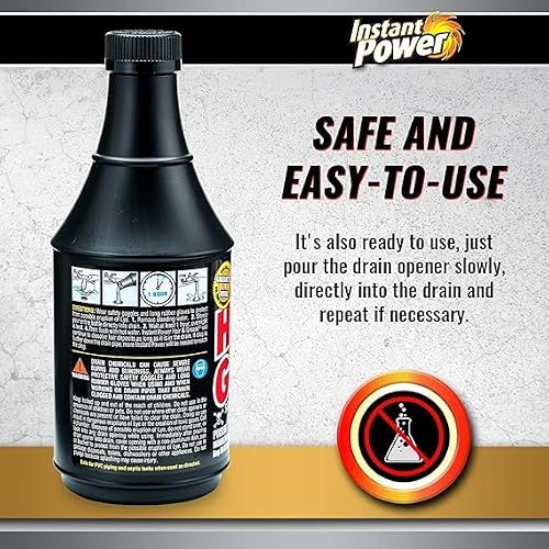 Instant Power Hair & Grease Liquid Drain Opener 20 oz. - Total Qty: 6 - Thumbnail 6