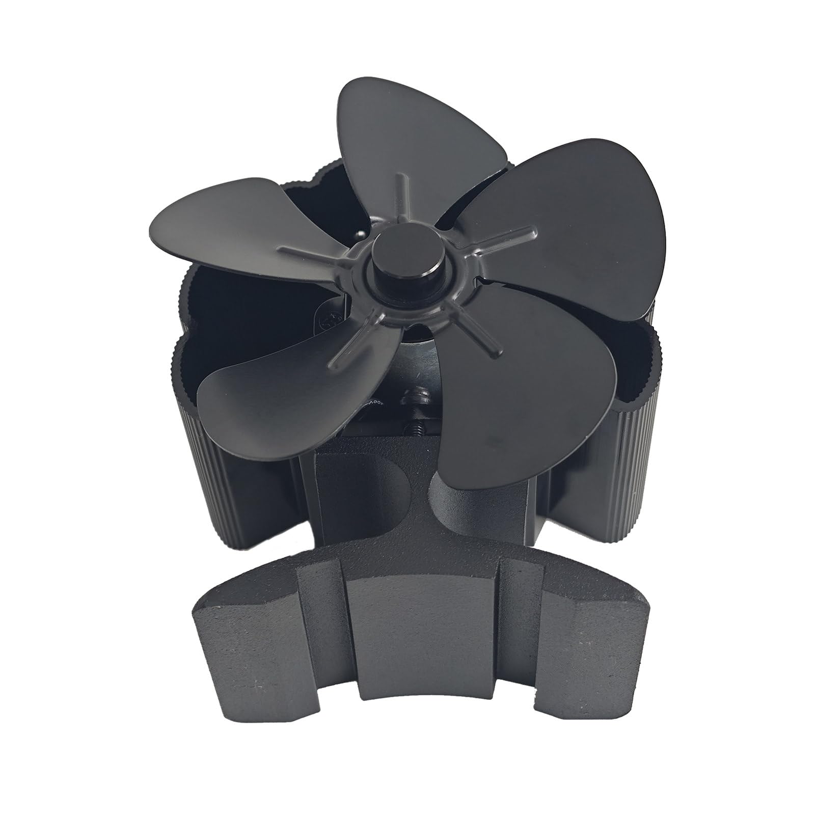 Wood Stove Fan 5 Leaves Heat Powered Stove Fan Wood Burning Adjustable Fireplaces for Burners Winter Heating Solution