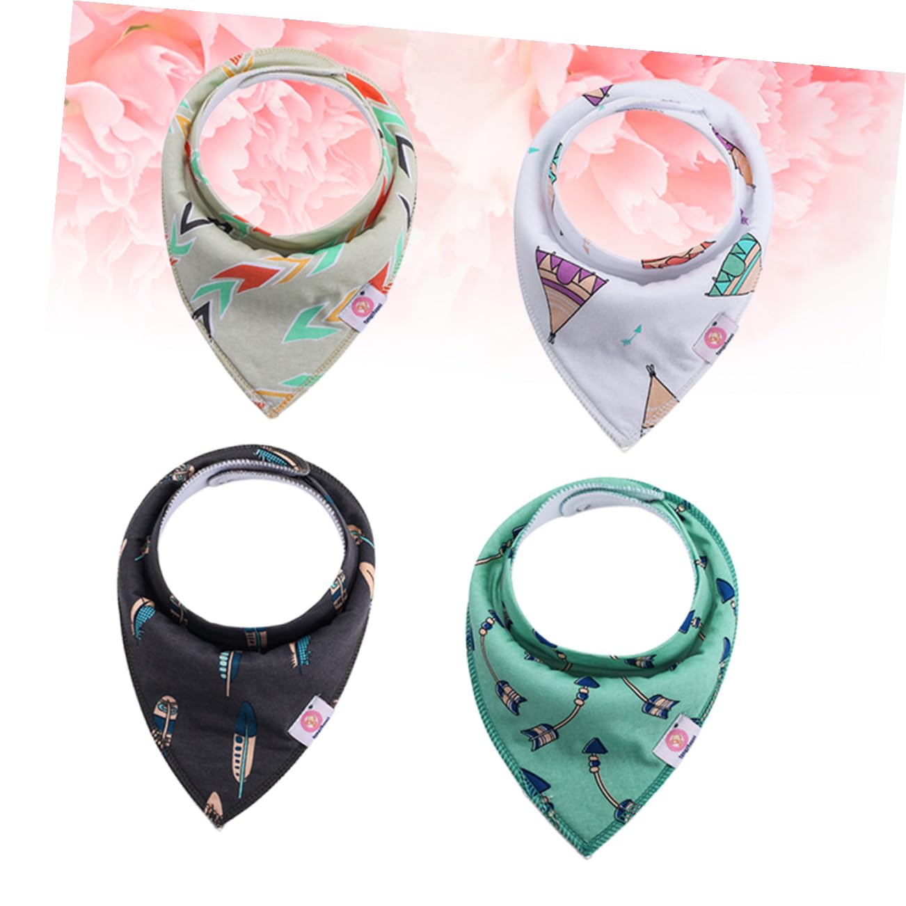 Toyvian 4 Pièces Bavoirs Pour Bébé Nourrissons Bavoirs Bébé r Salive Serviette Enfants r Salive r Alimentation r Coton Offre Enfants Repas r