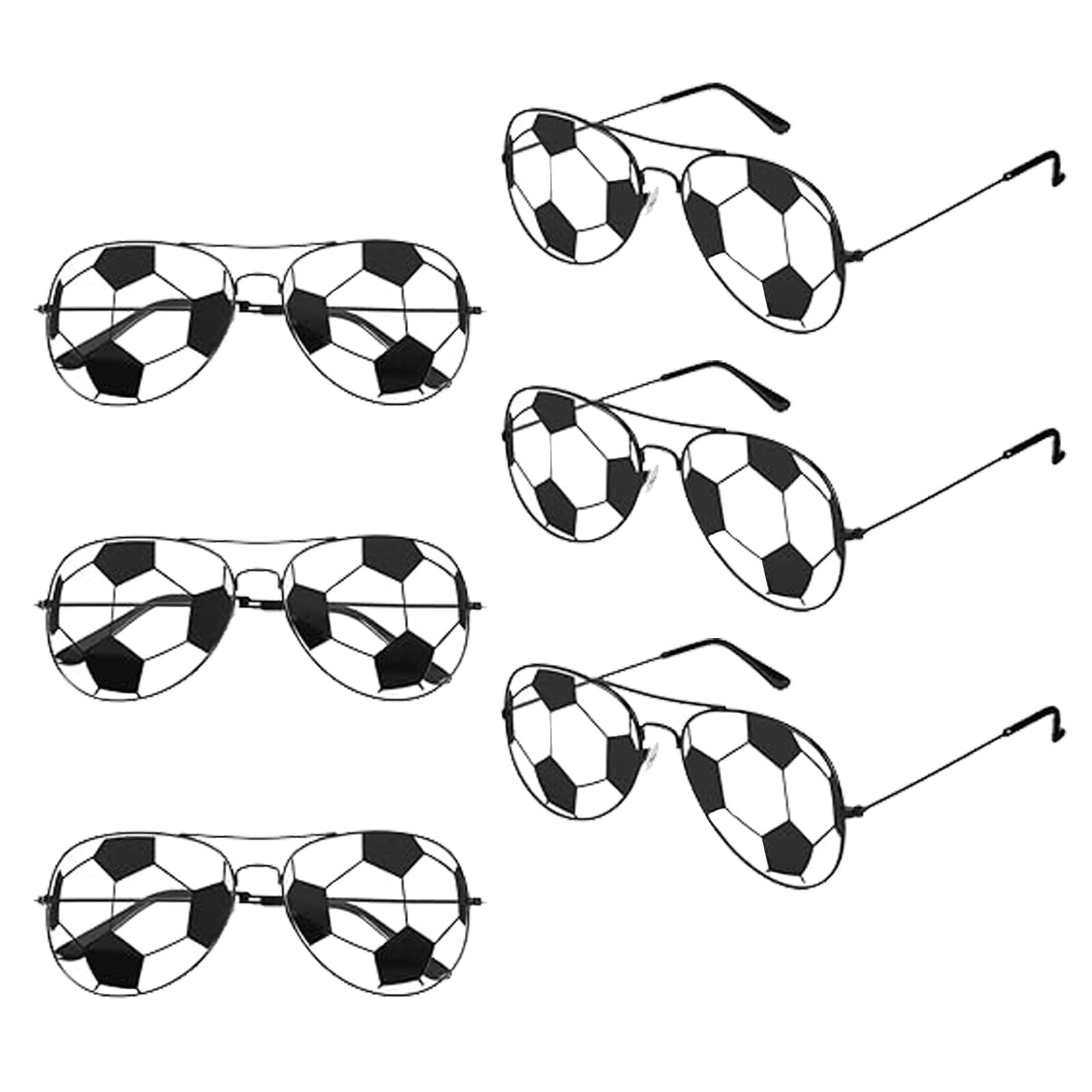 Cesujowaz 6 Pcs Sport Glasses - Basketball, Soccer, Baseball & Softball Party Favors for Women & Men, Team Gift Bags Stuffers for Birthday Parties