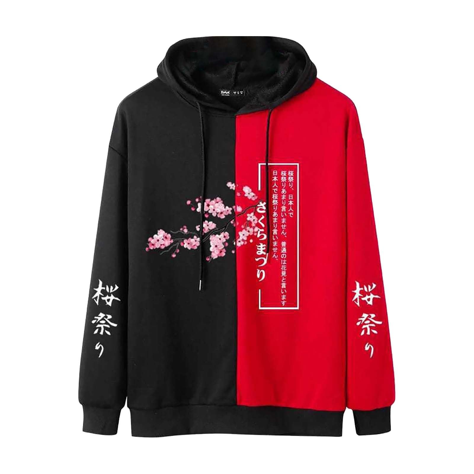 Felpa Con Cappuccio Unisex Anime Harajuku – Stampa Kirishima Eijiro – Manica Lunga, Cotone Morbido – Taglie XXS-4XL