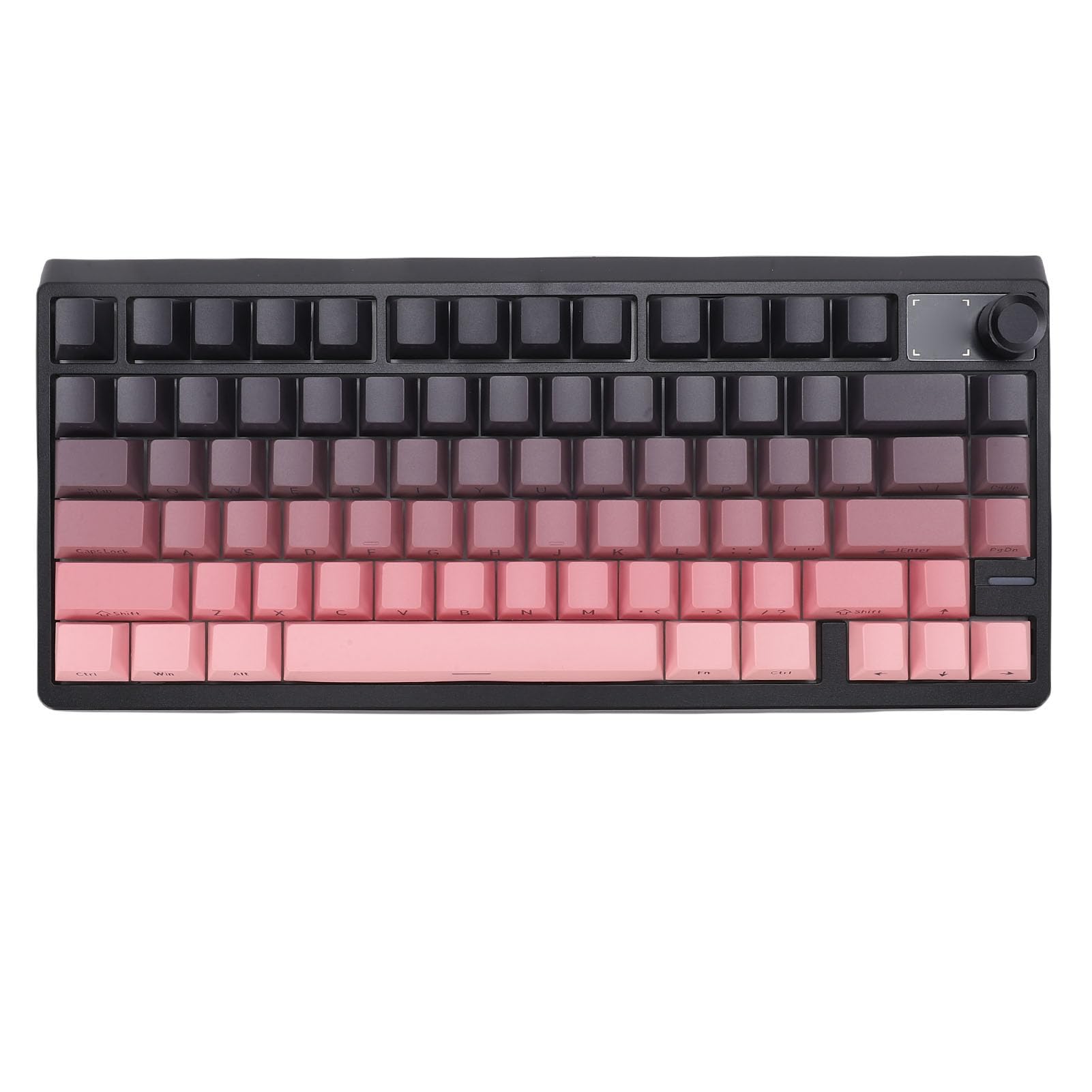 Asixxsix Tastiera da Gioco Meccanica, 3 modalità Wireless Bluetooth 2.4G Cablata con Batteria da 4000 MAh, Interruttori Sostituibili a Caldo, Copritasti PBT a 79 Tasti, (Rosa)