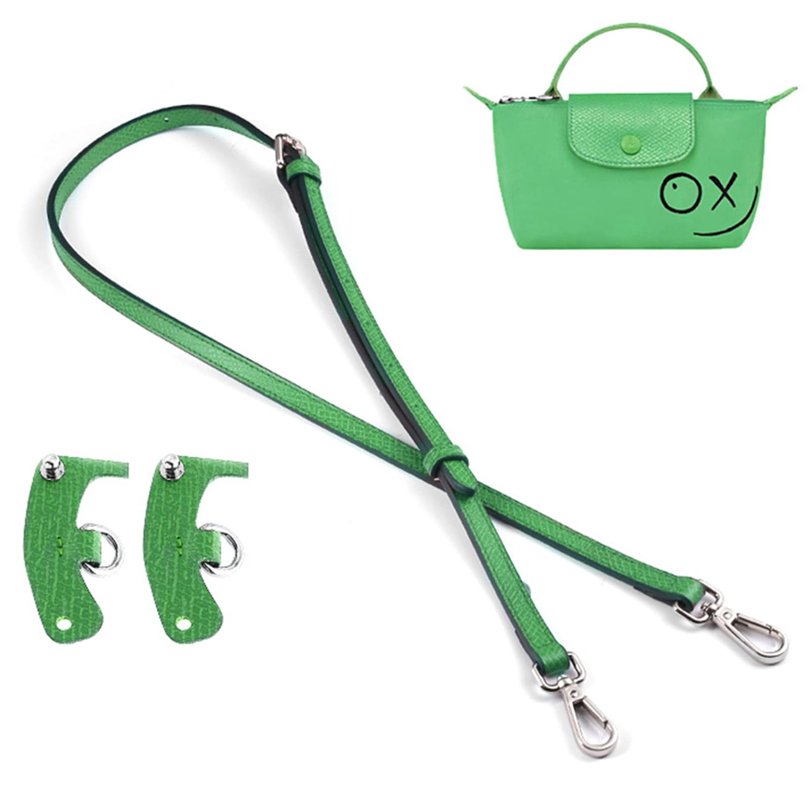 jiesinlovLeather Purse Straps Replacement Crossbody Adjustable Shoulder Strap for Mini Le PLIAGE Handbag Conversion Kit