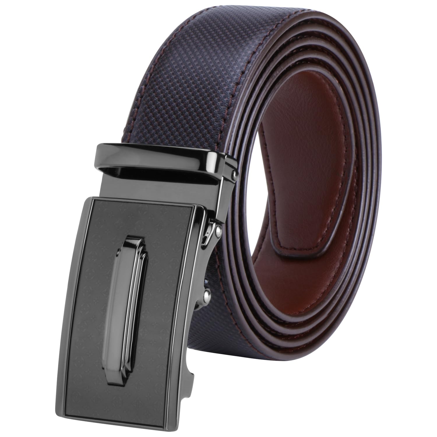 Men's PU Leather Auto Lock Belt