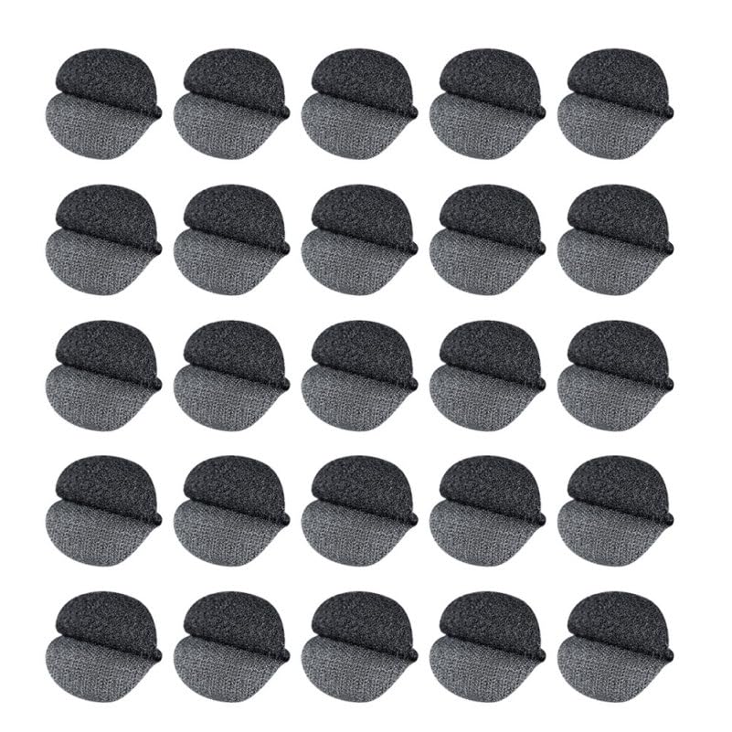 CLISPEED Sofa Cushion Grippers 25Pcs Black Multipurpose Rug Stickers for Cushion and Blanket Stabilising in Household and Vehicle Use