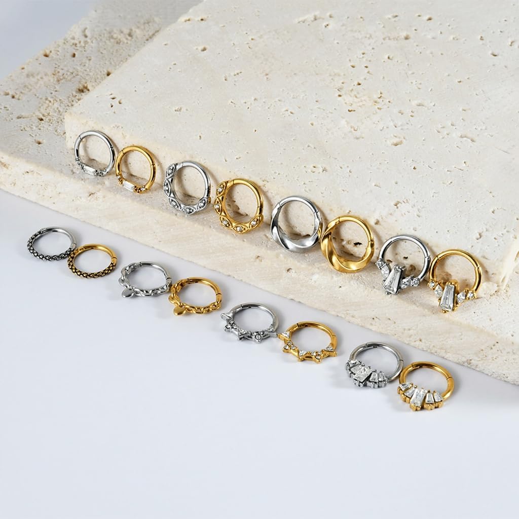 Multifunctional Nose Seamless Design Comfortable Wear Body Piercing Jewelry