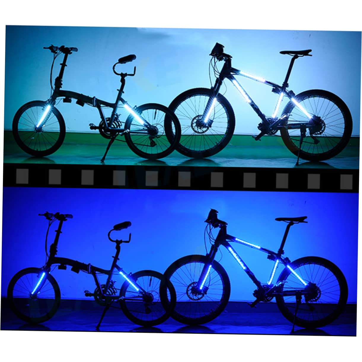 Gogogmee LED Bike Tailgate Light Easy to Install Spoke Light for Safe Riding Decoration Battery Powered for Daytime Use