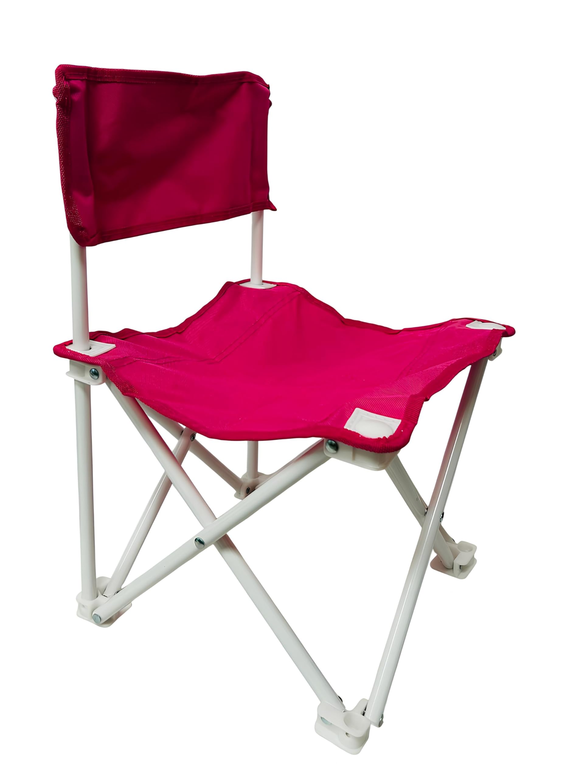 Sedia per Bambini Poltrona Bambini Sediolina Sedia in Metallo Qualità Top Seggiolina Bimbi Pieghevole Trasportabile con Sacca da Trasporto Sediolina Sedia Bambini Poltroncina (ROSA)