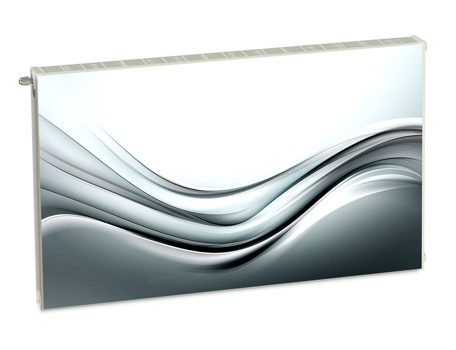 Magnet Heizkörperverkleidung Heizkörperabdeckung Grau Abstrakt 100x60 cm Heizung Abdeckung Verkleidung Magnetische Abdeckmatte Kühlschrank aus Einem Flexiblen Magneten Digitaler Aufdruck