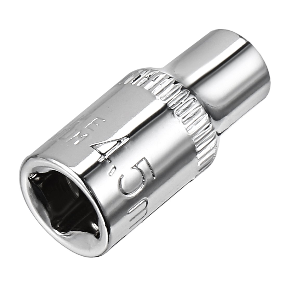 Sourcingmap 2 Pcs 1/4-Inch Drive 4.5mm 6-Point Shallow Socket, Metric, Cr-V - Image 2