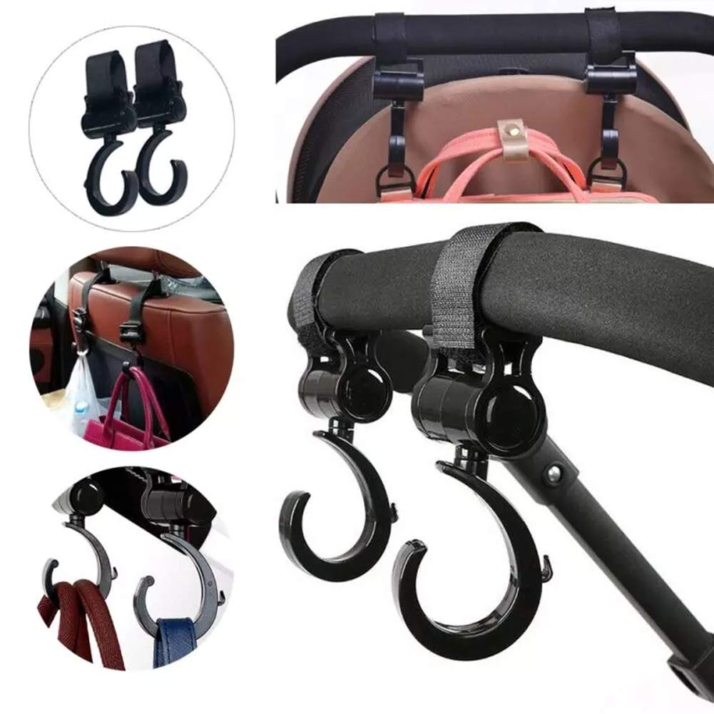 Ganci Universali Per Passeggino 2 Pezzi - Girevoli 360°, Per Borse, Shopping E Mani Libere - Foto 12