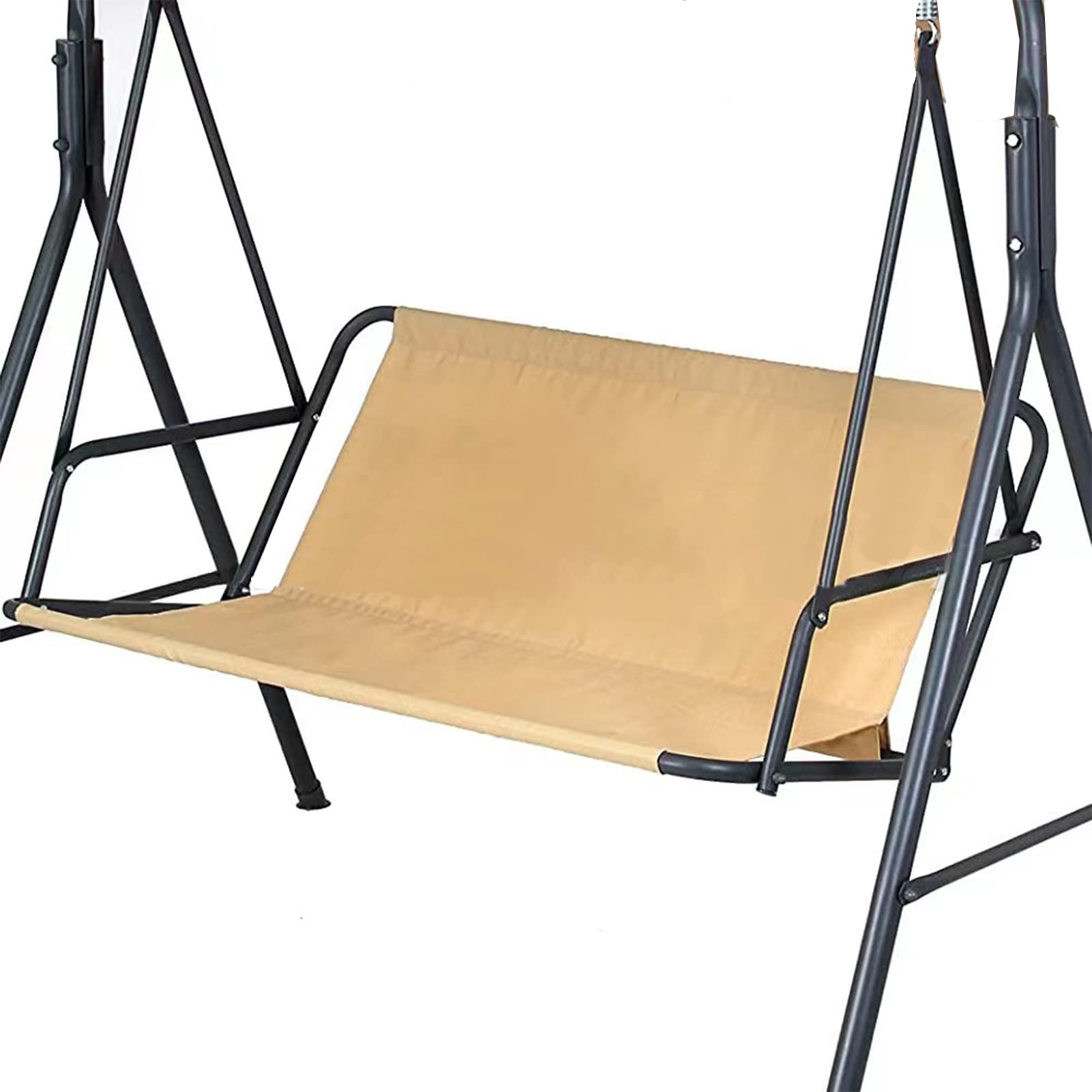 Reemplazo De La Cubierta Del Asiento De Columpio de 2 o 3 plazas, 600d De Silla De Silla De Silla De Oxford Pesada Del Banco De Reemplazo De Reemplazo De La Cubierta De (Size:148x50x50cm,Color:beige)