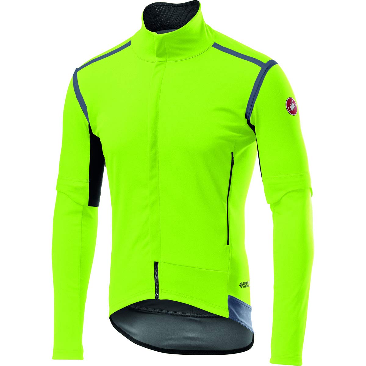 CASTELLI PERFETTO ROS JACKET CONVERTIBLE FW19 YELLOW-FLUO-032 L