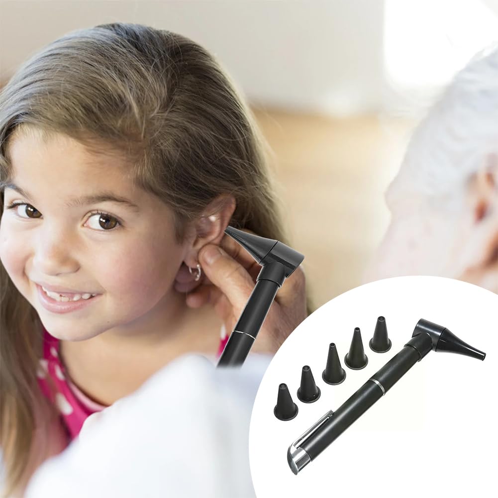 Mini Otoskop,Otoskop mit Licht,Otoskope,Tragbares Otoskop,Tragbare Ohrpflege,Geeignet für Ärzte,Krankenschwestern und Familiengebrauch,Ohne Batterien