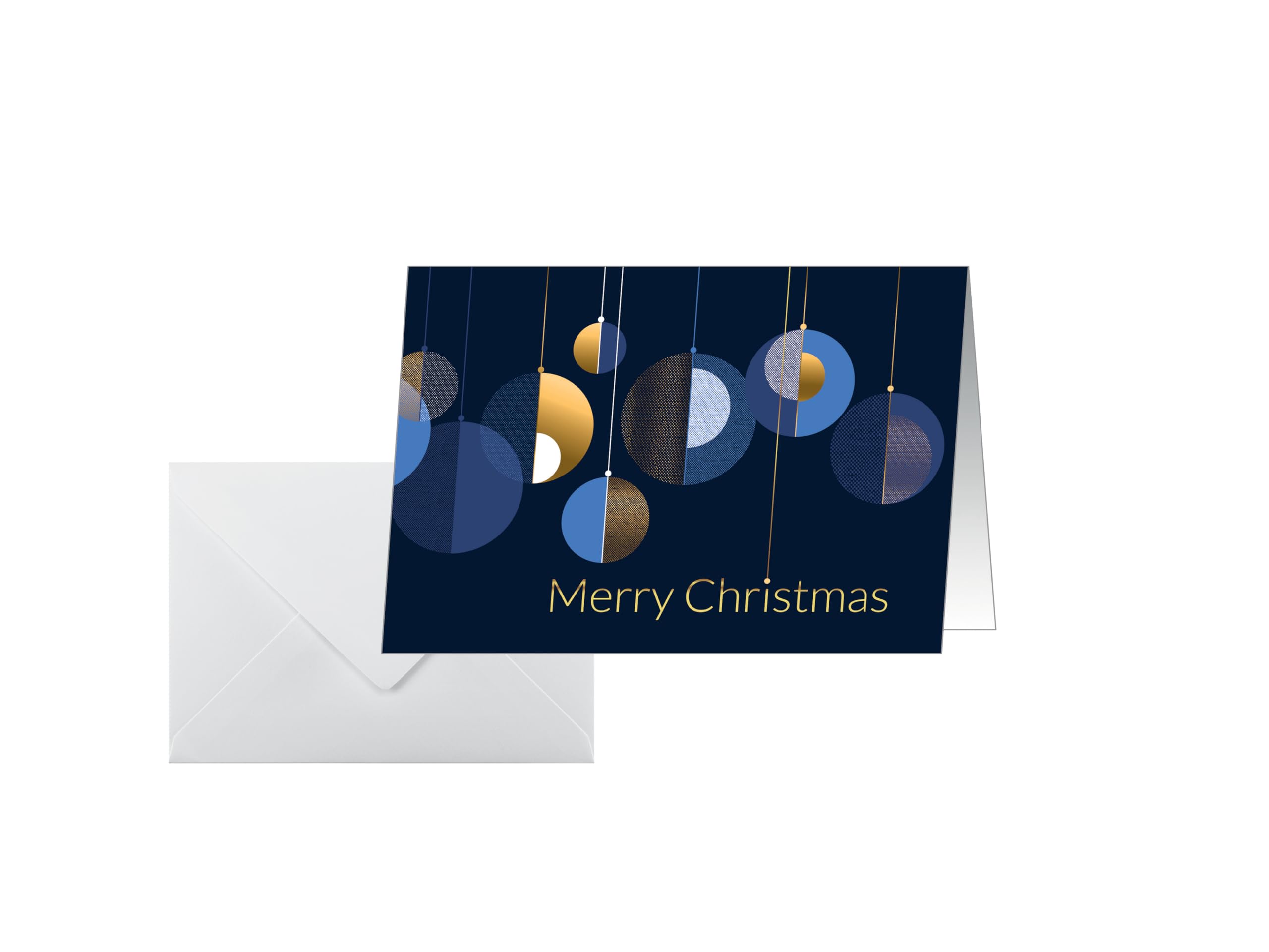 SIGEL DS088 Cartes de Noël "Graphic Christmas balls", A6 horizontal, 25 cartes y compris enveloppes, facile à imprimer | DS088, Graphic Christmas balls, format horizontal, 25 cartes avec enveloppes, facile à imprimer