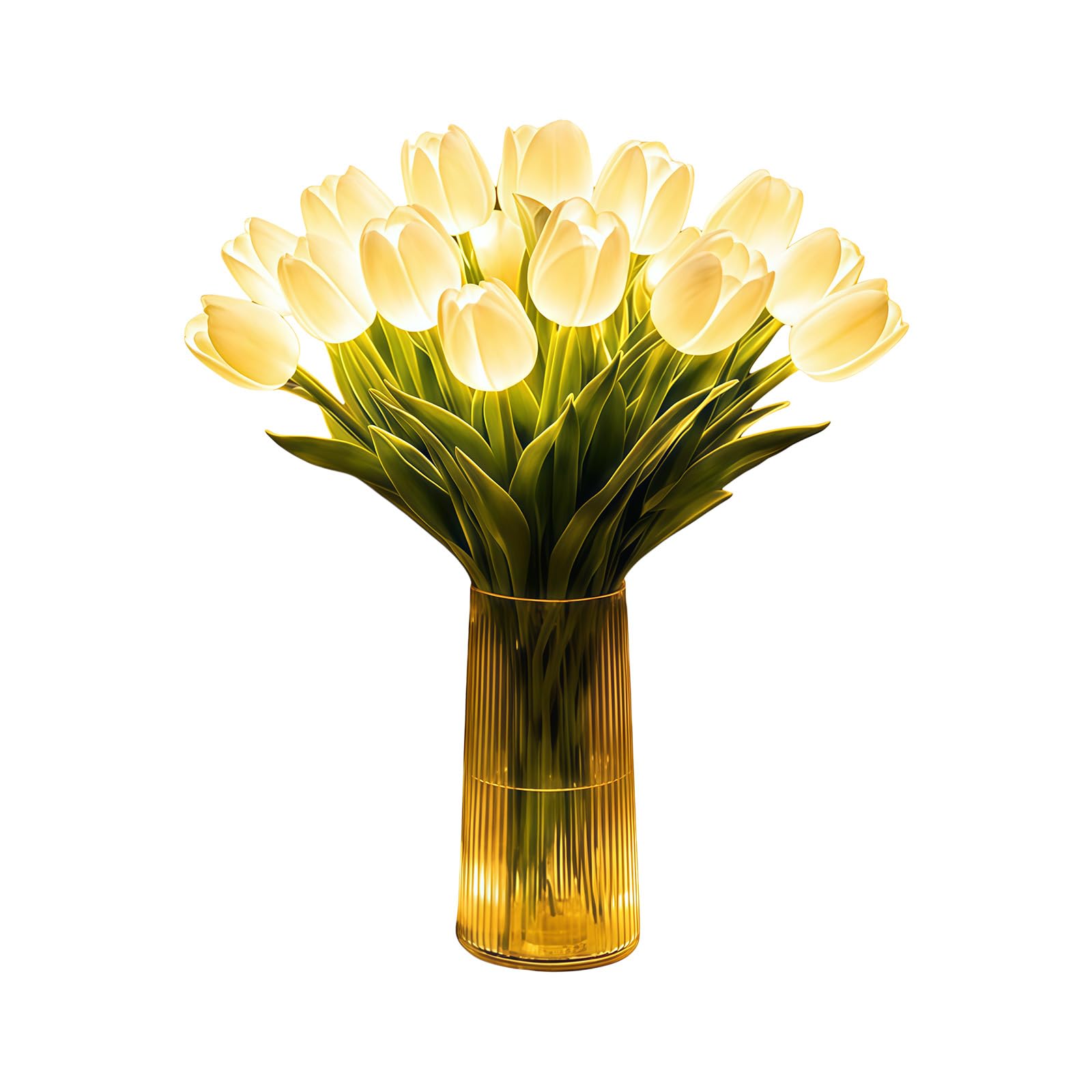 APGLSXY Realistic Floral with Flexible Stems Ideal for Party and Wedding Decoration Fake Flower Arrangement with Lights