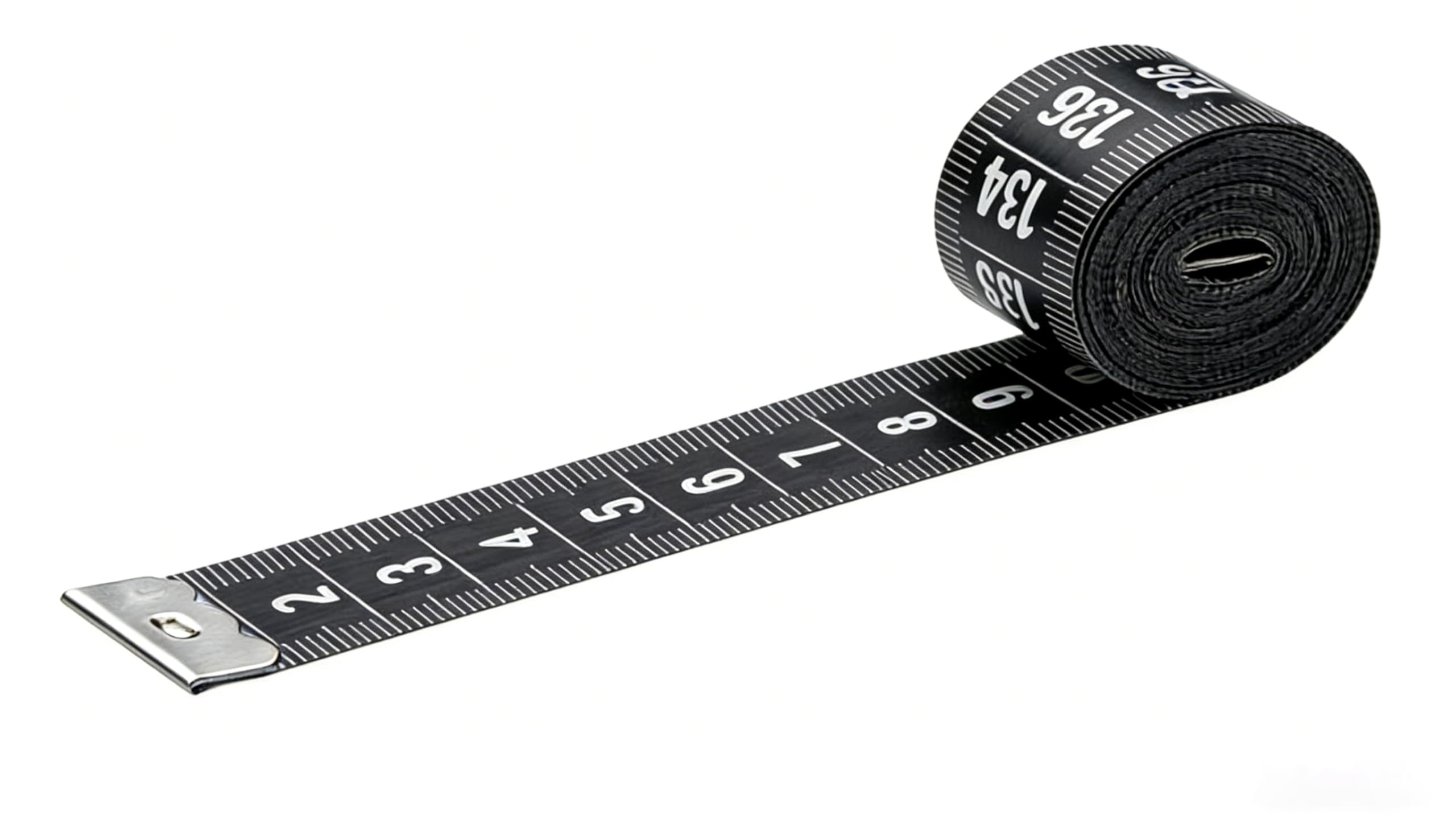 WINTAPE - Cinta métrica de sastre/cinta métrica corporal/cinta métrica para medidas corporales, 150 cm (Negro)