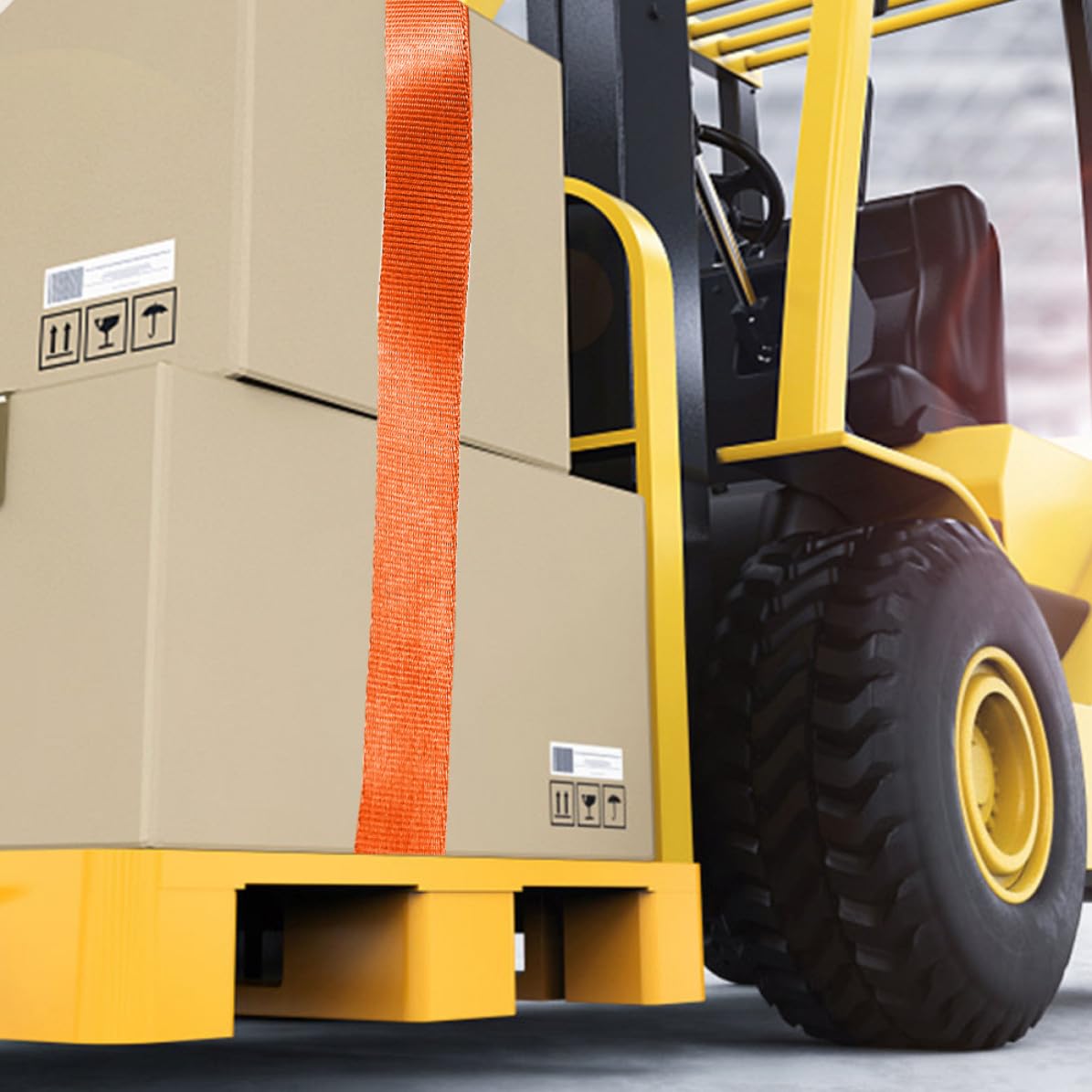 3 Satz LKW Zurrgurte mit Doppelhaken aus Verschleißfestem Polyester und Stahl Praktische Spanngurte zur Ladungssicherung im Kofferraum Installieren