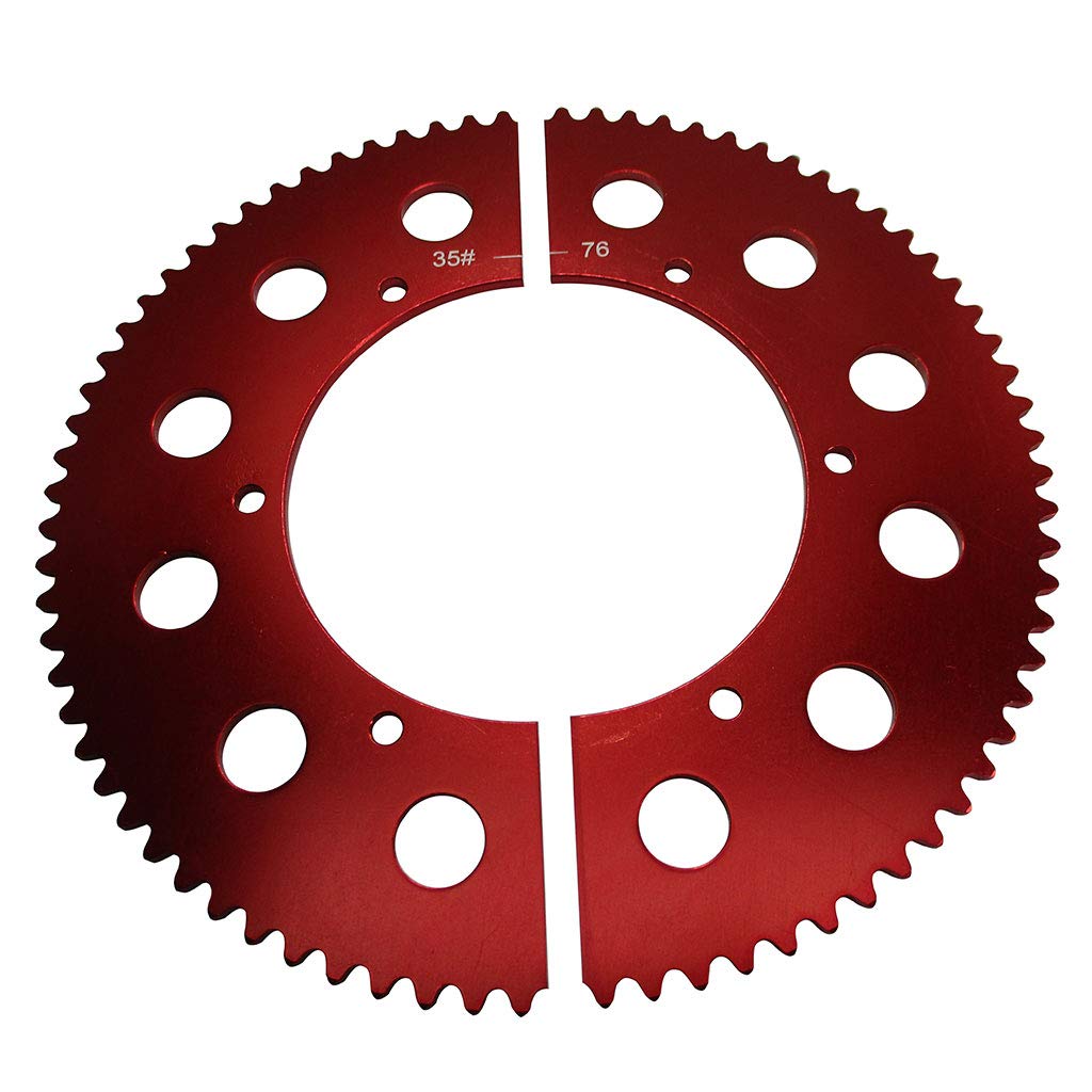 Amazon.com: OMB Warehouse Pit Parts Split Sprocket - 76 Tooth - 35