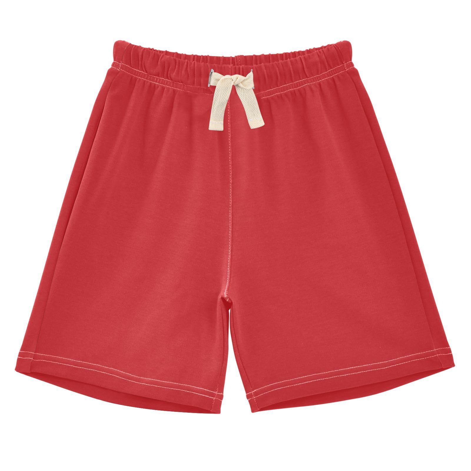 J JOYSAY Bright Red Toddler Baby Boy Shorts Shorts Bottoms with Drawstring Elastic Waist Unisex Babies Pull-On Shorts for 3T Baby Boys