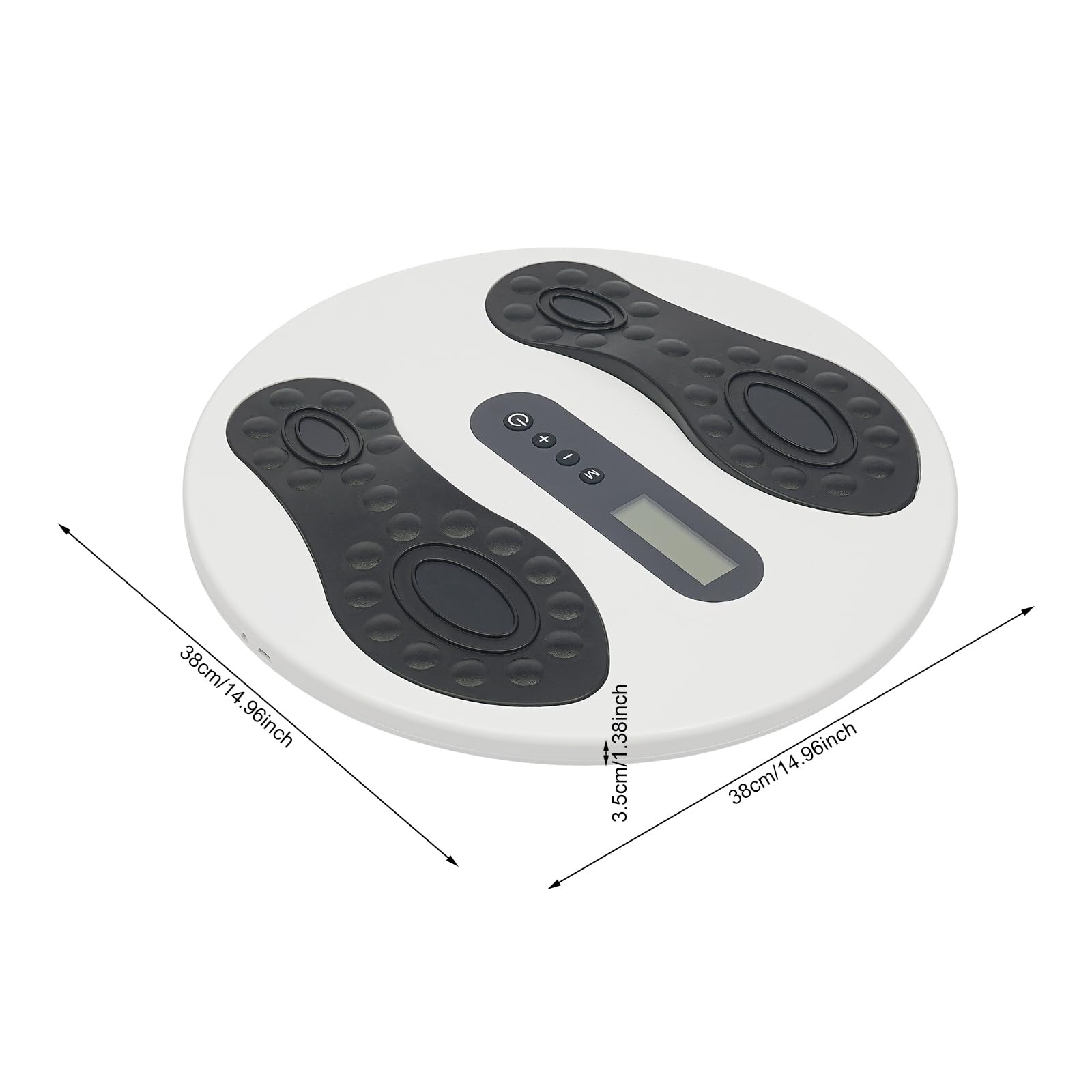 Appareil de massage des pieds avec EMS & TENS, 10 modes de fonctionnement, 20 niveaux d'intensité du pouls, écran LCD, massage des pieds avec minuterie, appareil de massage pour les pieds pour
