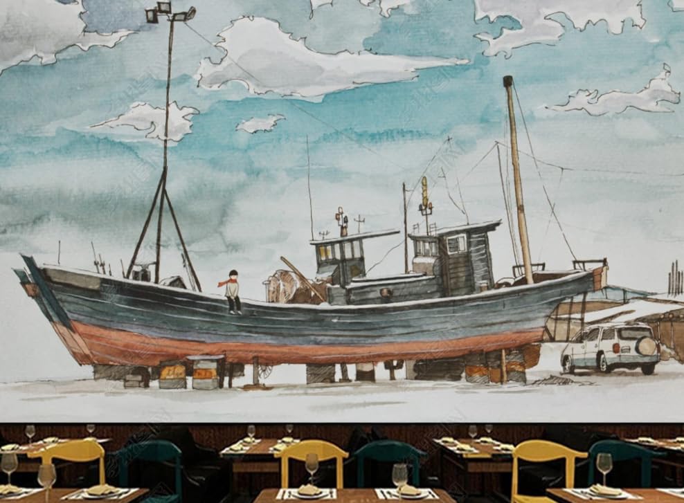 Poster géant mural pour salon et restaurant papier peint intissé moderne art