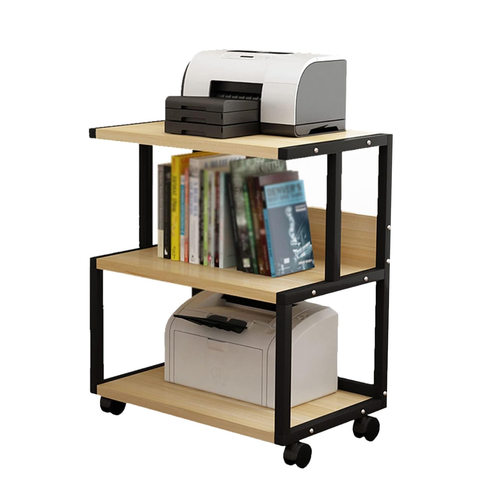 Supporto Multimediale AV Con Ruote, Supporto For Giradischi, Mobiletto For Componenti, For Soggiorno, Studio Di Registrazione, Carico 150 Kg(Color3)