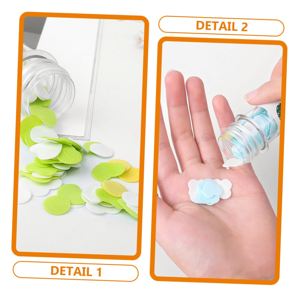 Kisangel Pastiglie di Sapone Portatili Viaggio Carta Sapone Portatile Le Strisce di Sapone viaggiano fette di Sapone da Esterno Sapone da Campeggio Portatile