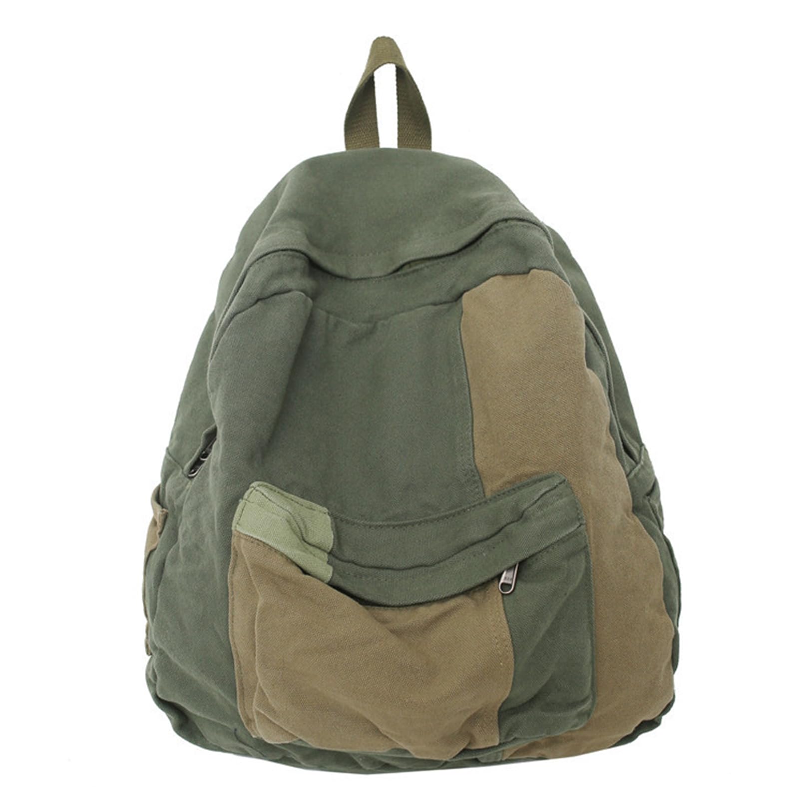 MICFENY Vintage Canvas Backpack for Students and Spacious and Bag with Adjustable Straps