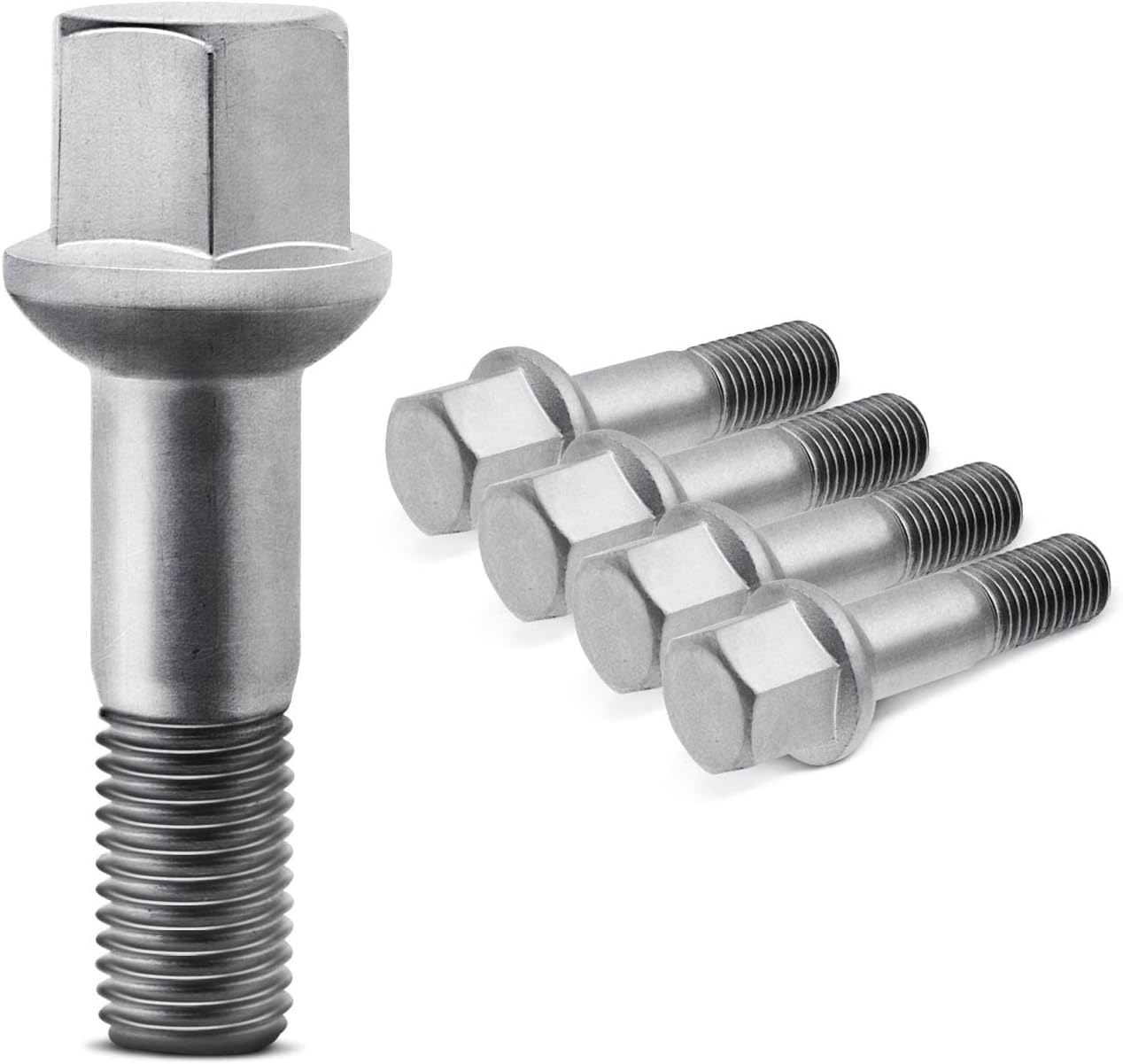 A-Premium 12-PC Wheel Lug Nuts M14-1.5 Compatible with GMC Sierra, Savana, Yukon & Chevrolet Silverado, Avalanche, Suburban, Tahoe, Traverse & Buick Enclave & Cadillac Enclave & Outlook