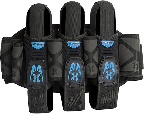 HK Army Magtek Paintball Arnés Pod Pack 3+2 - Negro/Azul