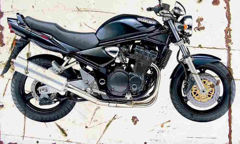 Suzuki GSF1200 Bandit 2002 Aged Vintage Sign Aluminium Print A4