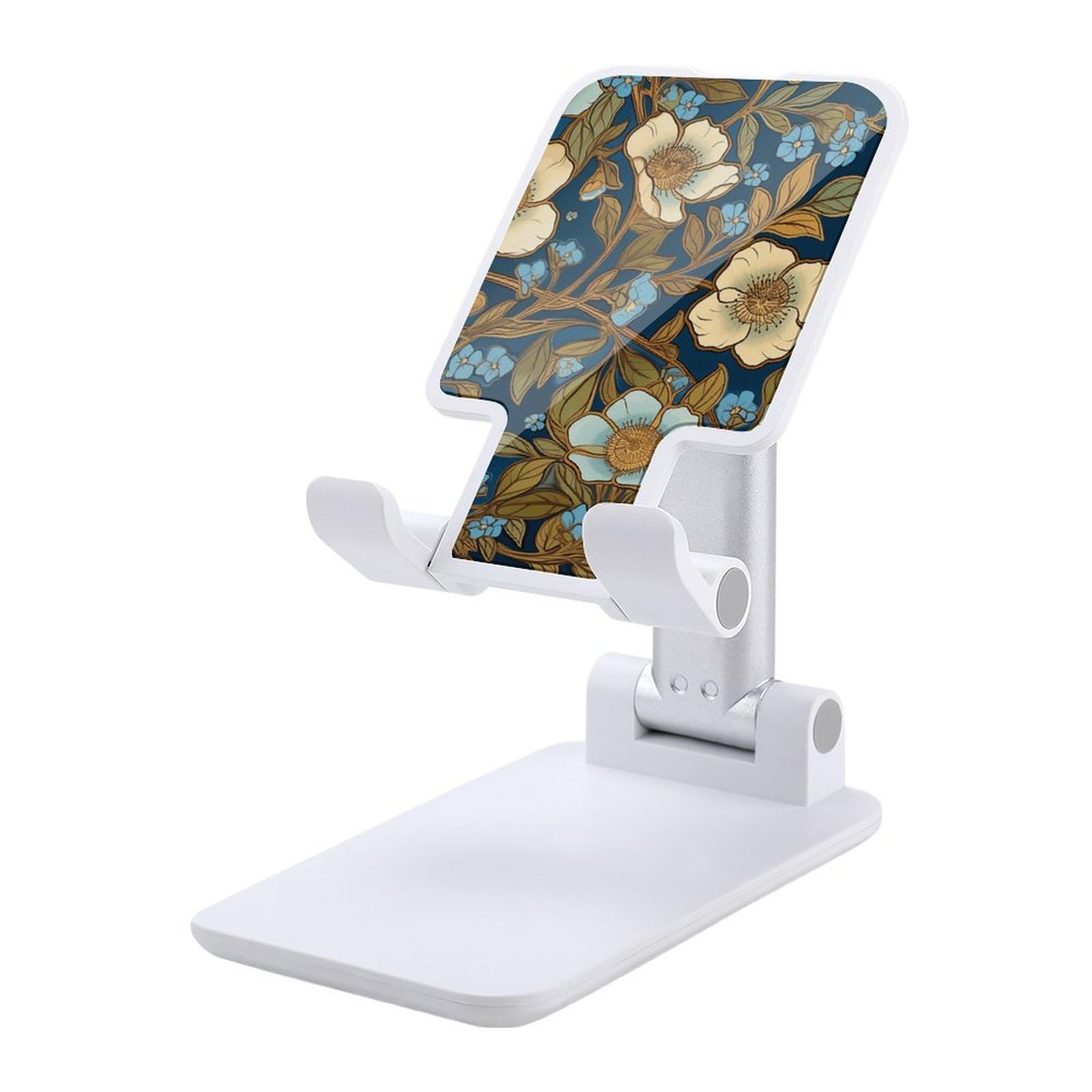 Support téléphone pliable réglable motif fleurs pour iPhone et Android - 7