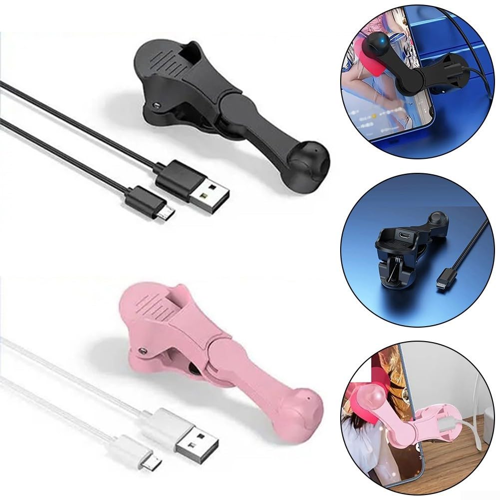 Clicker automatique de vitesse pour jeux mobiles, diffusion en direct, diffusion, engagement, simulation de taraudage rapide et continue, portable, léger (noir)