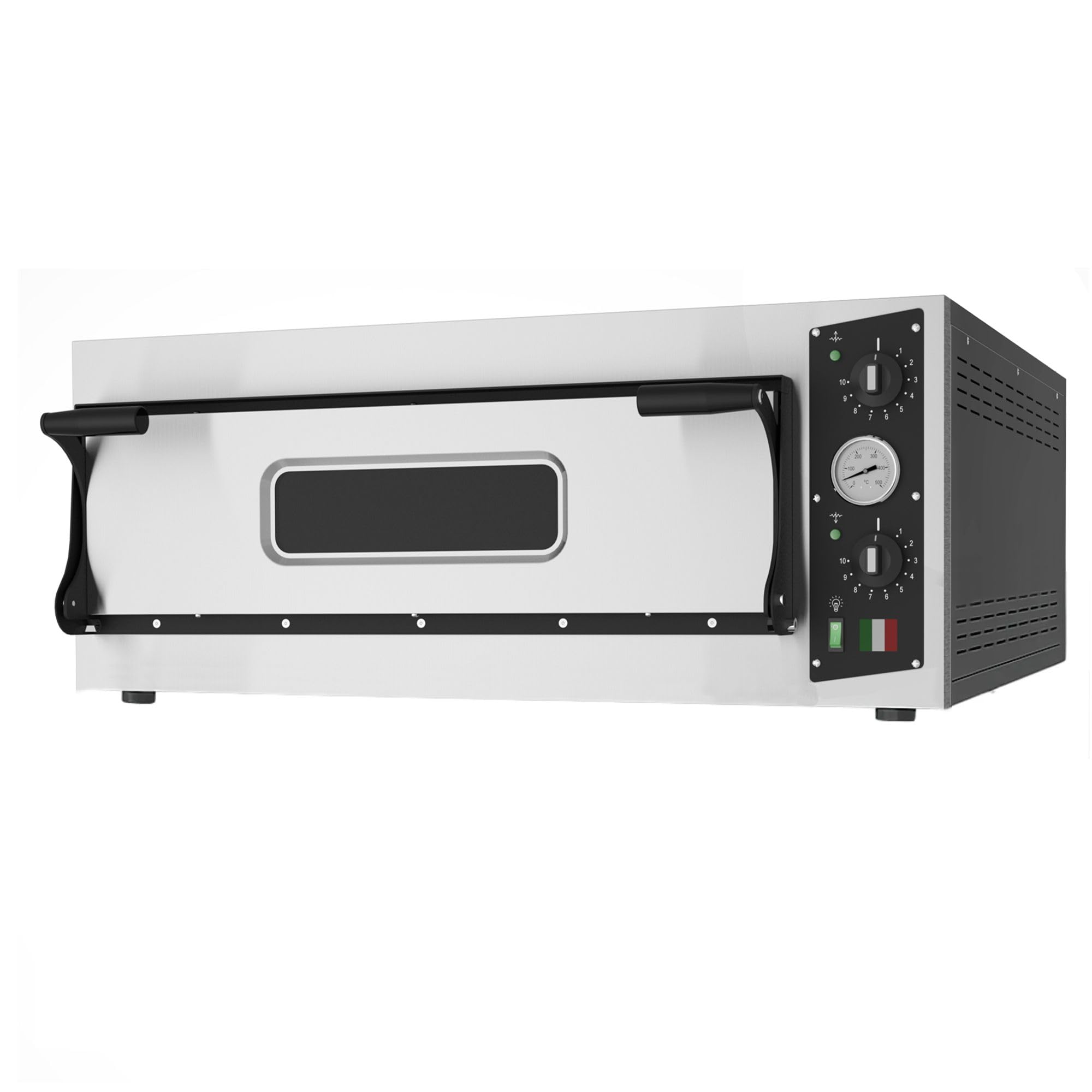 FORNO PIZZA ELETTRICO PROFESSIONALE IN INOX PER 4 PIZZE DA 32 CM FORNO PIZZA INDUSTRIALE PER Ristorante, Pizzeria e Ospitalità