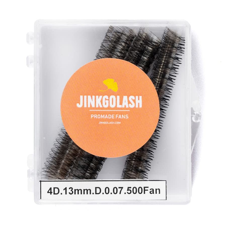 JINKGOLASH 500 extensiones de pestañas Promade 4D a 16D no prefabricadas abanicos de pestañas Ultra de 0030050003in de grosor pestañas rizadas C D
