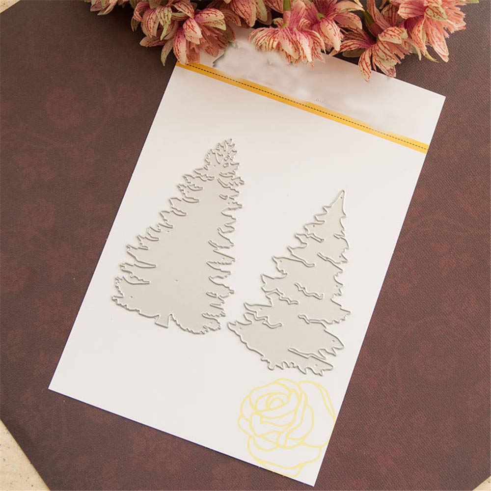 Metallo Piante di Natale Fustelle per Scrapbooking Ramo