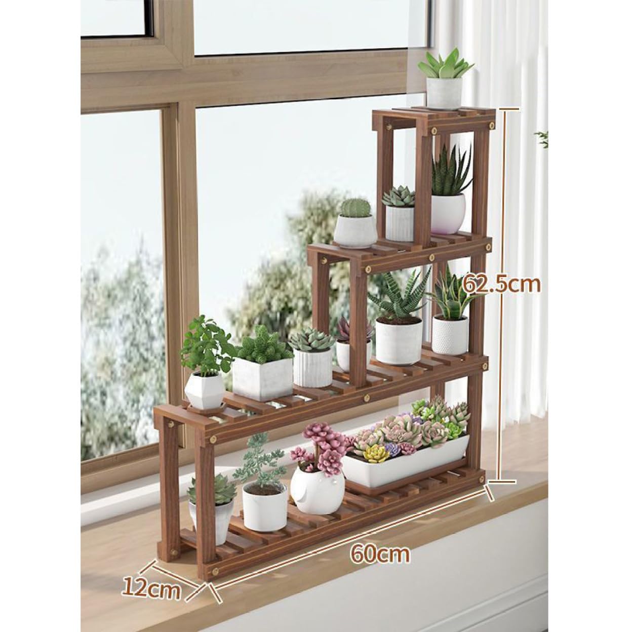 Amazon.co.jp: [GZGZ] 木植物スタンド 屋内用 小型テーブル