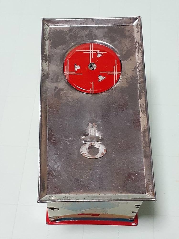 Amazon.co.jp: レトロ ブリキ製 からくり貯金箱 WELBY社 TOY