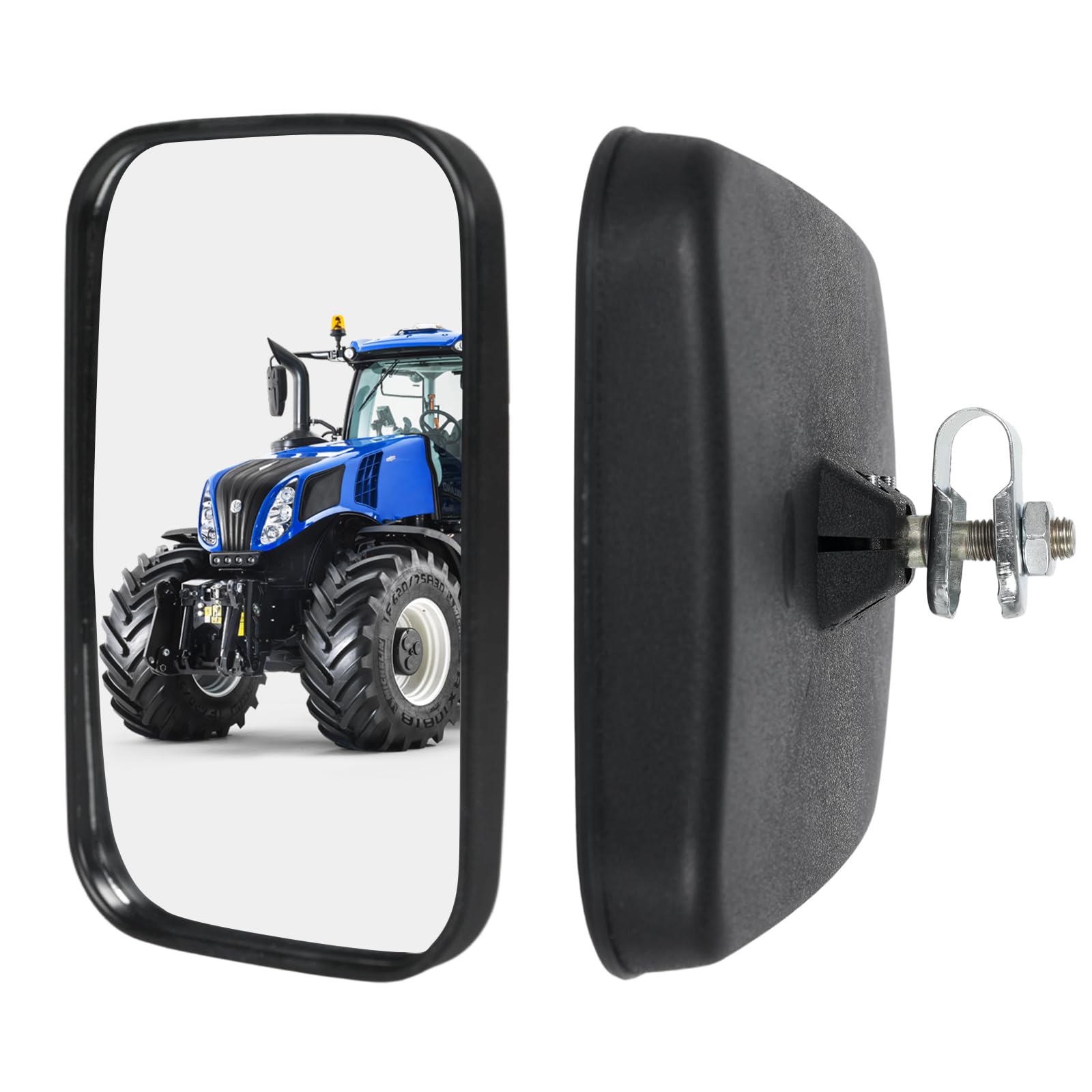 Espejos universales para tractor 25,5x16,3 cm PVC retrovisores camión autobús con carcasa soporte
